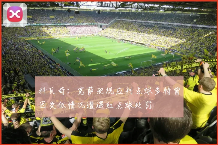科瓦奇：宽萨犯规应判点球多特曾因类似情况遭遇红点球处罚